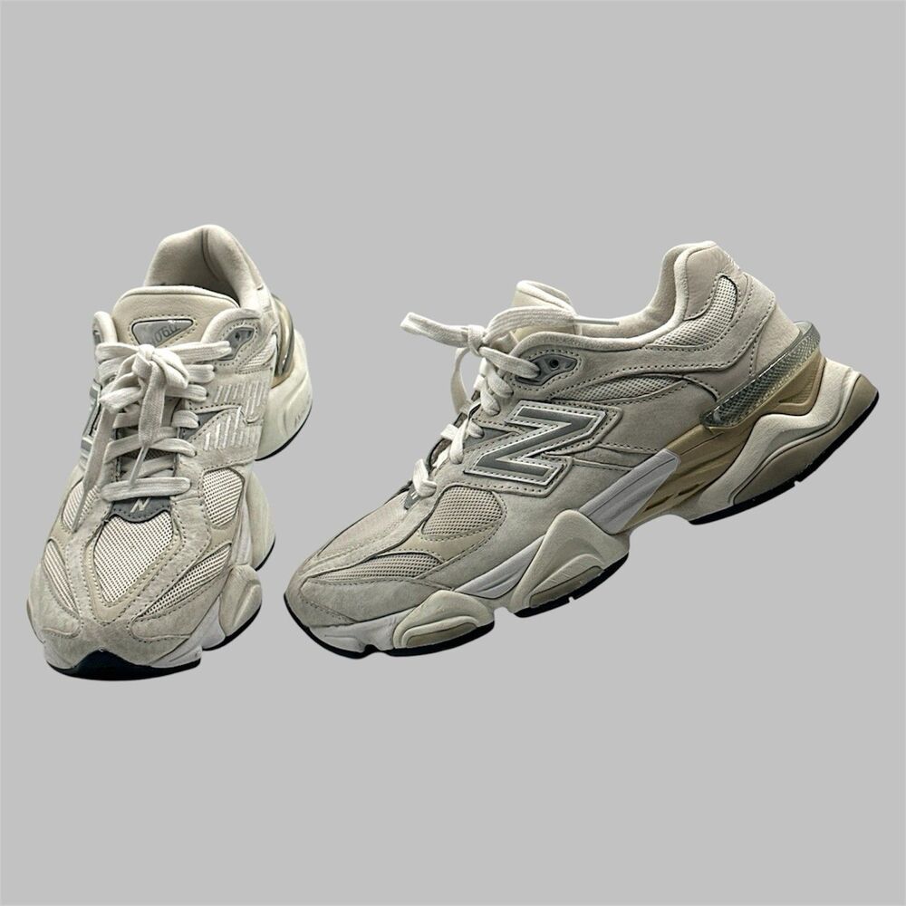New Balance 9060 Unisex Sneakers Running Shoes White Beige U9060WHT Mens 7.5